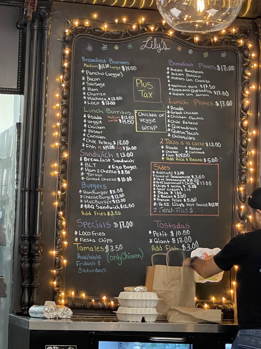 Lily's Malibu Menu - Image 3