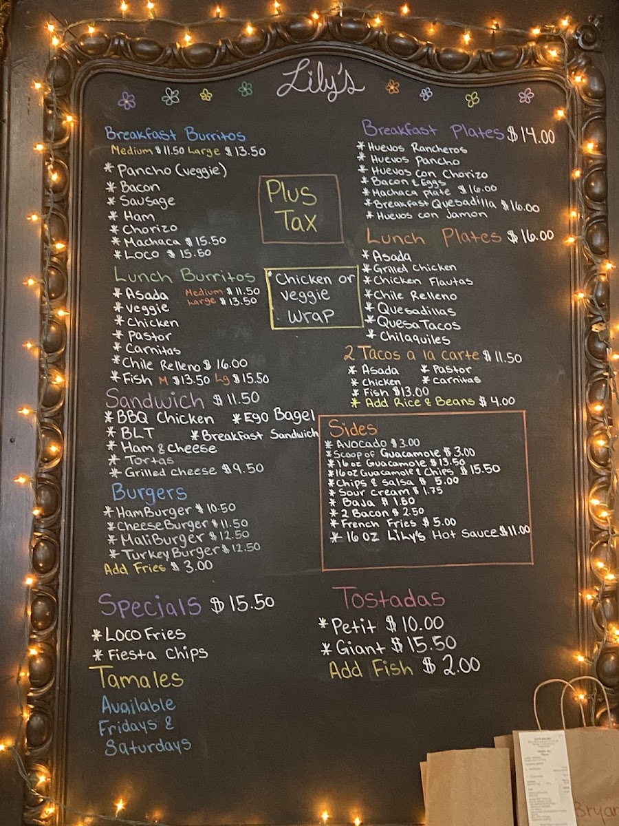 Lily's Malibu Menu - Image 5